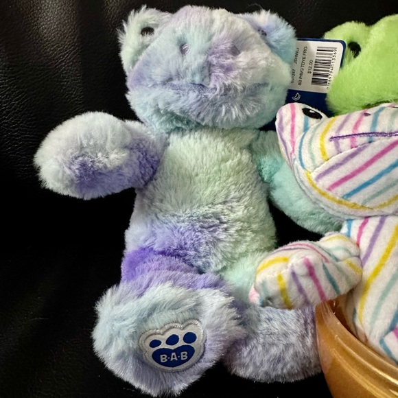 NWT Bundle of 3 Build A Bear 2023 Spring Frog Mini Plushies - Picture 2 of 10